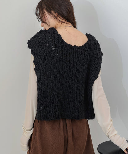 ハンドニットベスト