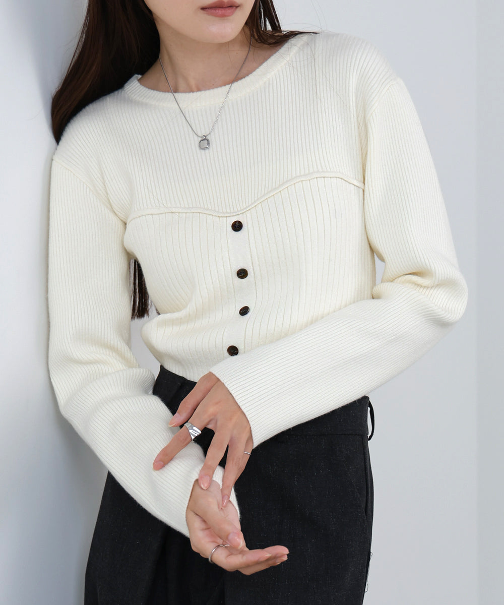 ビスチェライクニットトップス