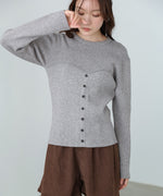 ビスチェライクニットトップス