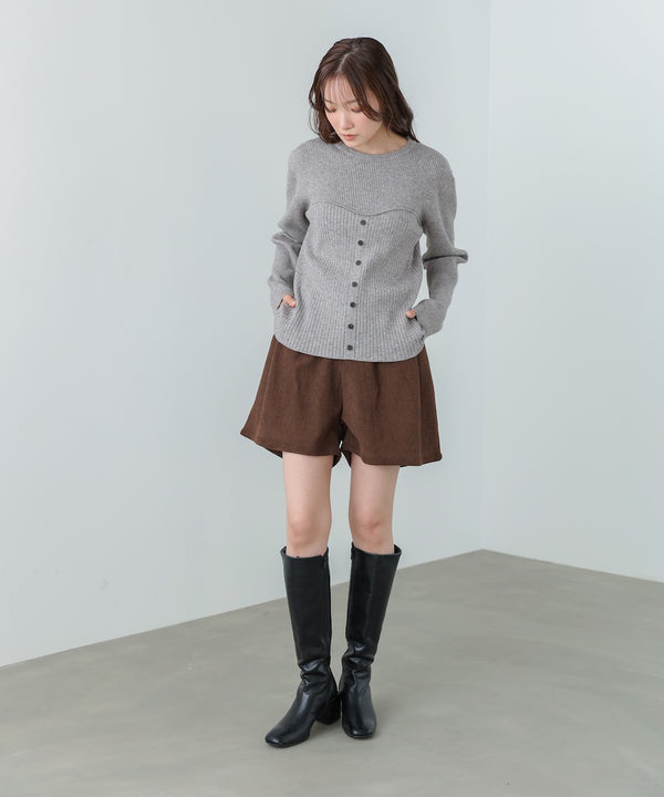 ビスチェライクニットトップス