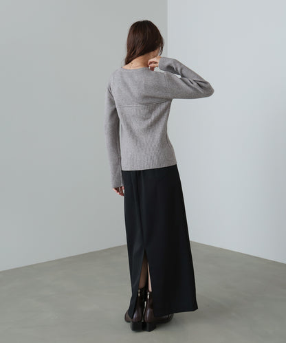 ビスチェライクニットトップス