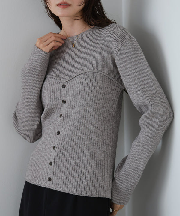 ビスチェライクニットトップス