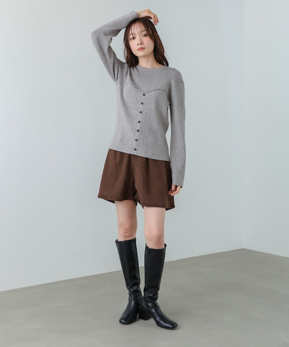 ビスチェライクニットトップス