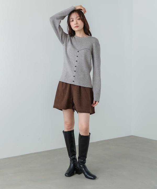 ビスチェライクニットトップス