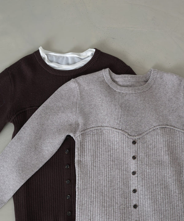 ビスチェライクニットトップス