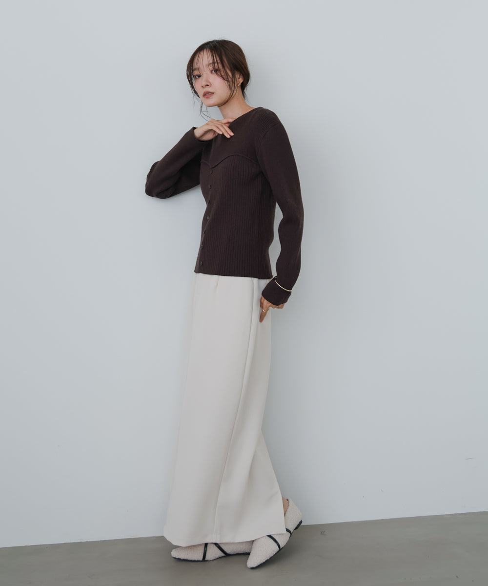 ビスチェライクニットトップス