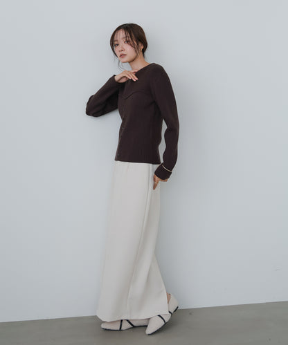 ビスチェライクニットトップス