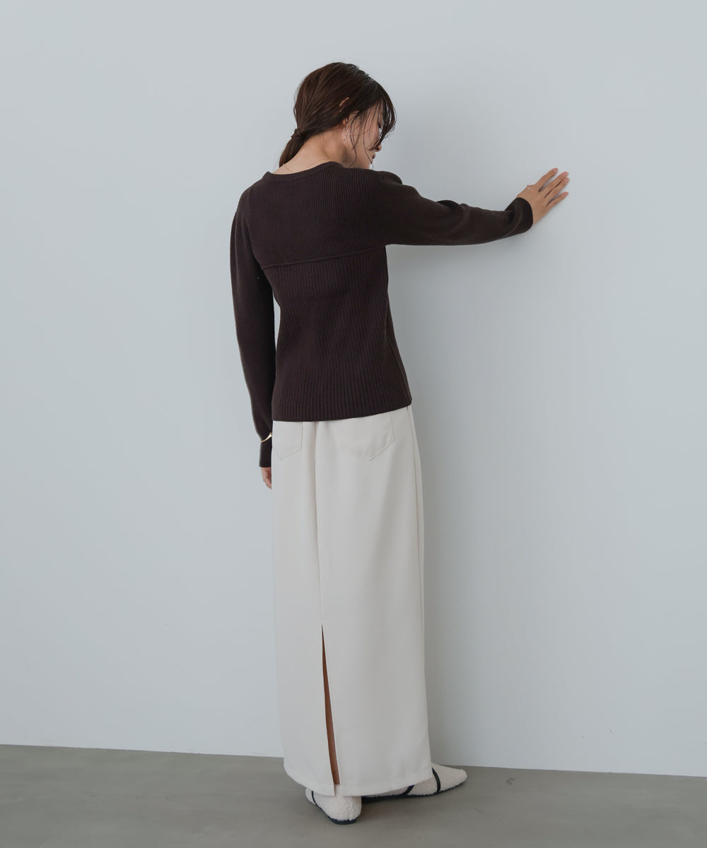 ビスチェライクニットトップス