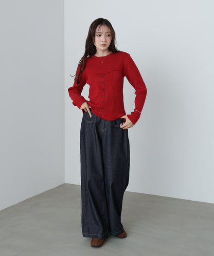 ビスチェライクニットトップス