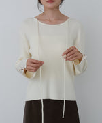 スリットニットトップス