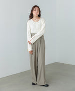 スリットニットトップス