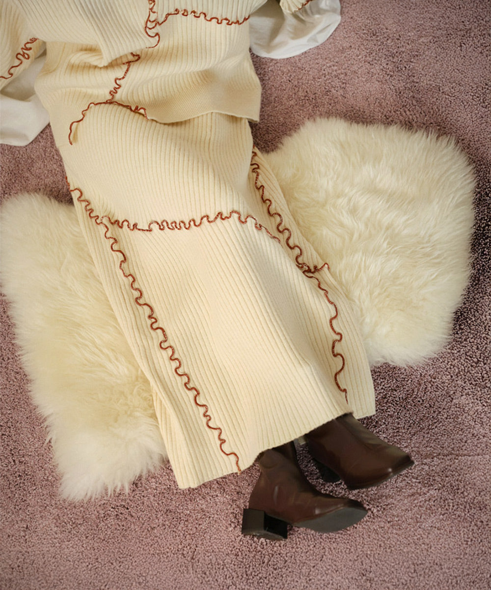 【セットアップ対応】ランダムメロウニットトップス