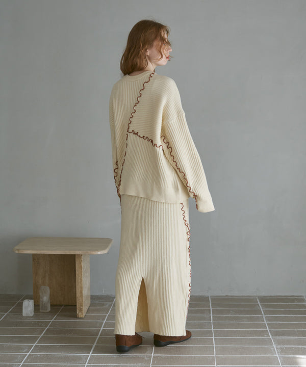 【セットアップ対応】ランダムメロウニットトップス