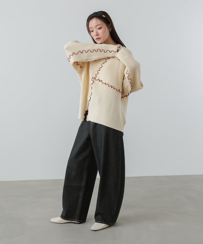 【セットアップ対応】ランダムメロウニットトップス