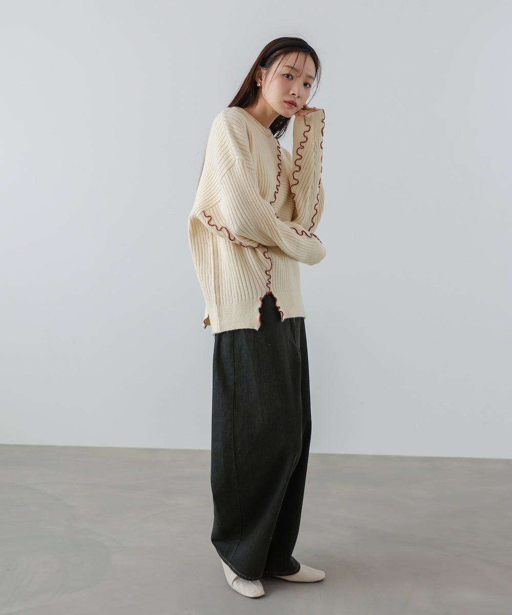 【セットアップ対応】ランダムメロウニットトップス