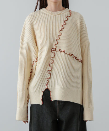 【セットアップ対応】ランダムメロウニットトップス