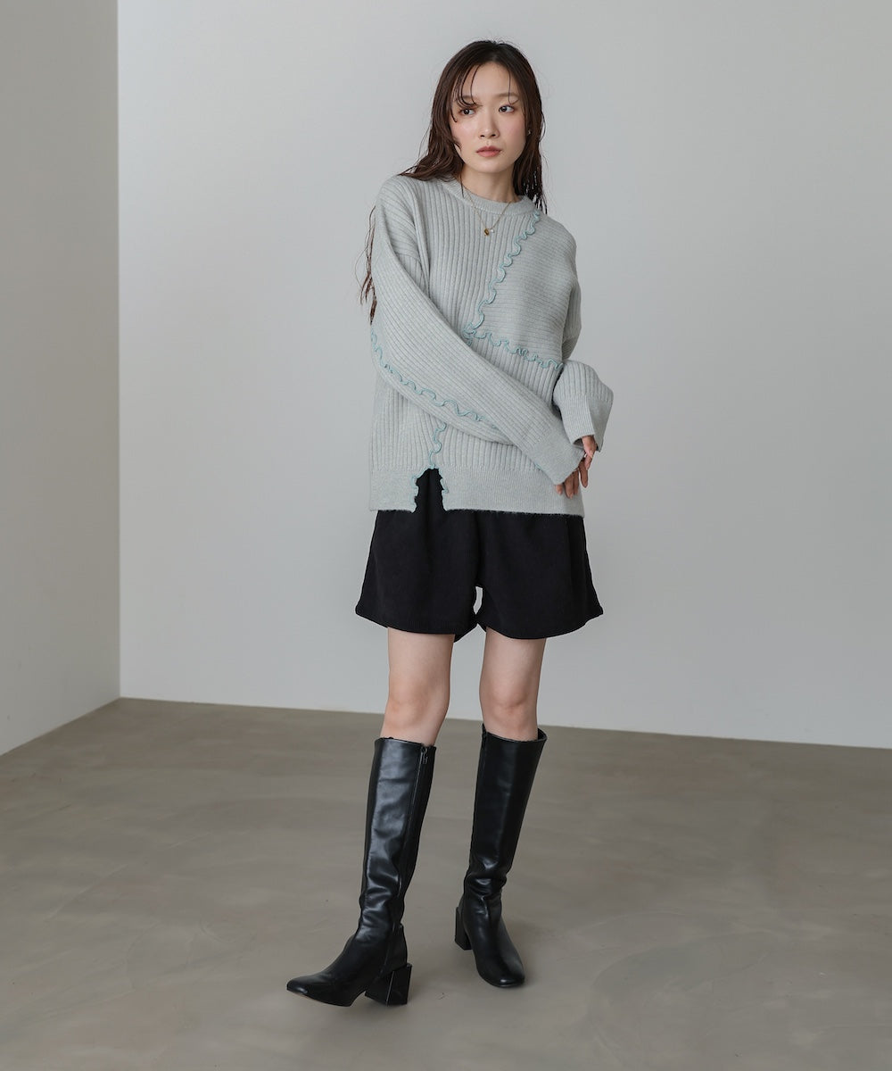 【セットアップ対応】ランダムメロウニットトップス