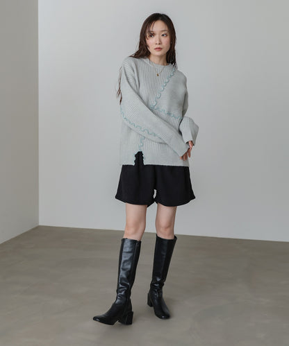 【セットアップ対応】ランダムメロウニットトップス