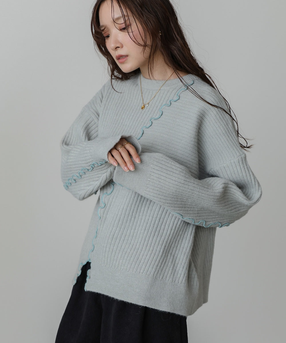 【セットアップ対応】ランダムメロウニットトップス