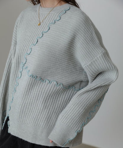 【セットアップ対応】ランダムメロウニットトップス