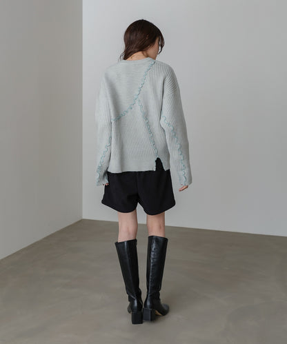 【セットアップ対応】ランダムメロウニットトップス