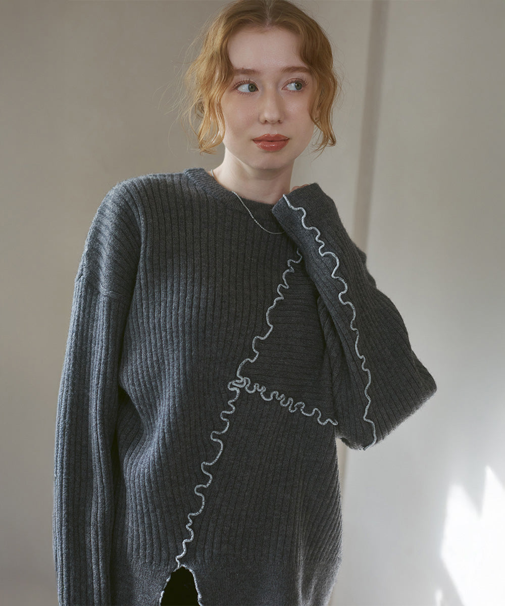 【セットアップ対応】ランダムメロウニットトップス