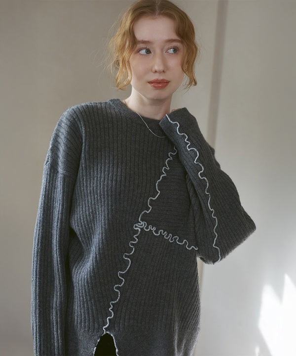 【セットアップ対応】ランダムメロウニットトップス