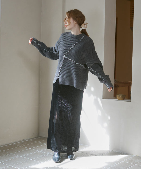 【セットアップ対応】ランダムメロウニットトップス