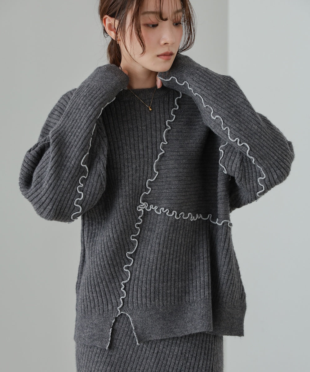 【セットアップ対応】ランダムメロウニットトップス