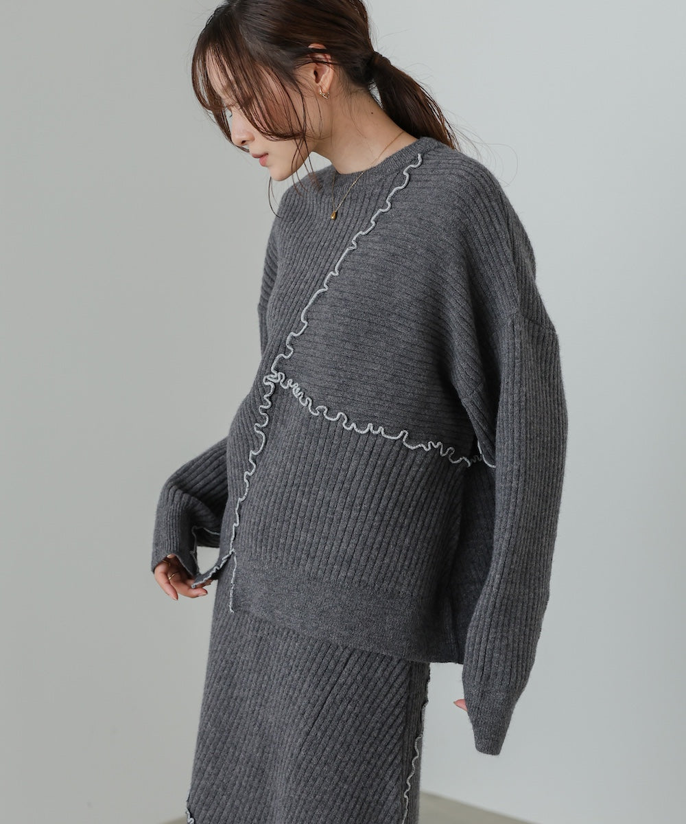 【セットアップ対応】ランダムメロウニットトップス