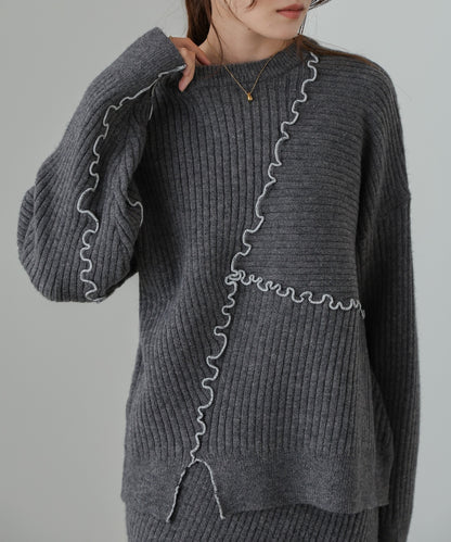 【セットアップ対応】ランダムメロウニットトップス