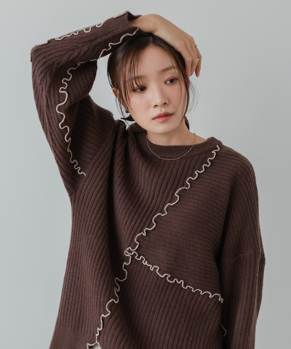 【セットアップ対応】ランダムメロウニットトップス