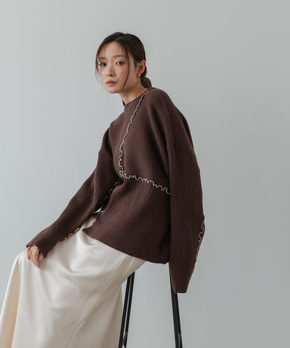 【セットアップ対応】ランダムメロウニットトップス