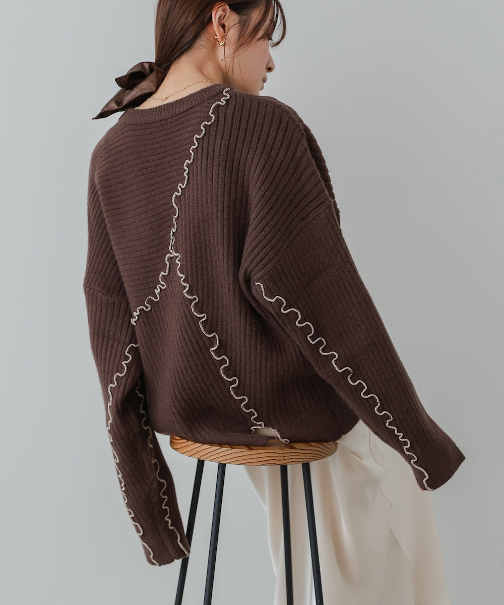 【セットアップ対応】ランダムメロウニットトップス