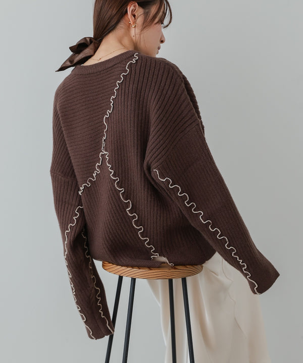 【セットアップ対応】ランダムメロウニットトップス