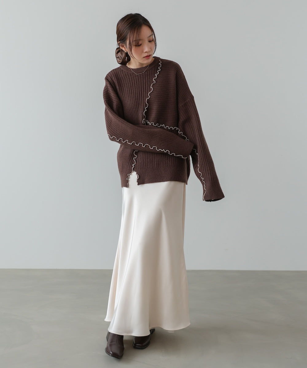 【セットアップ対応】ランダムメロウニットトップス