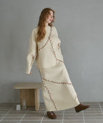 【セットアップ対応】ランダムメロウニットスカート