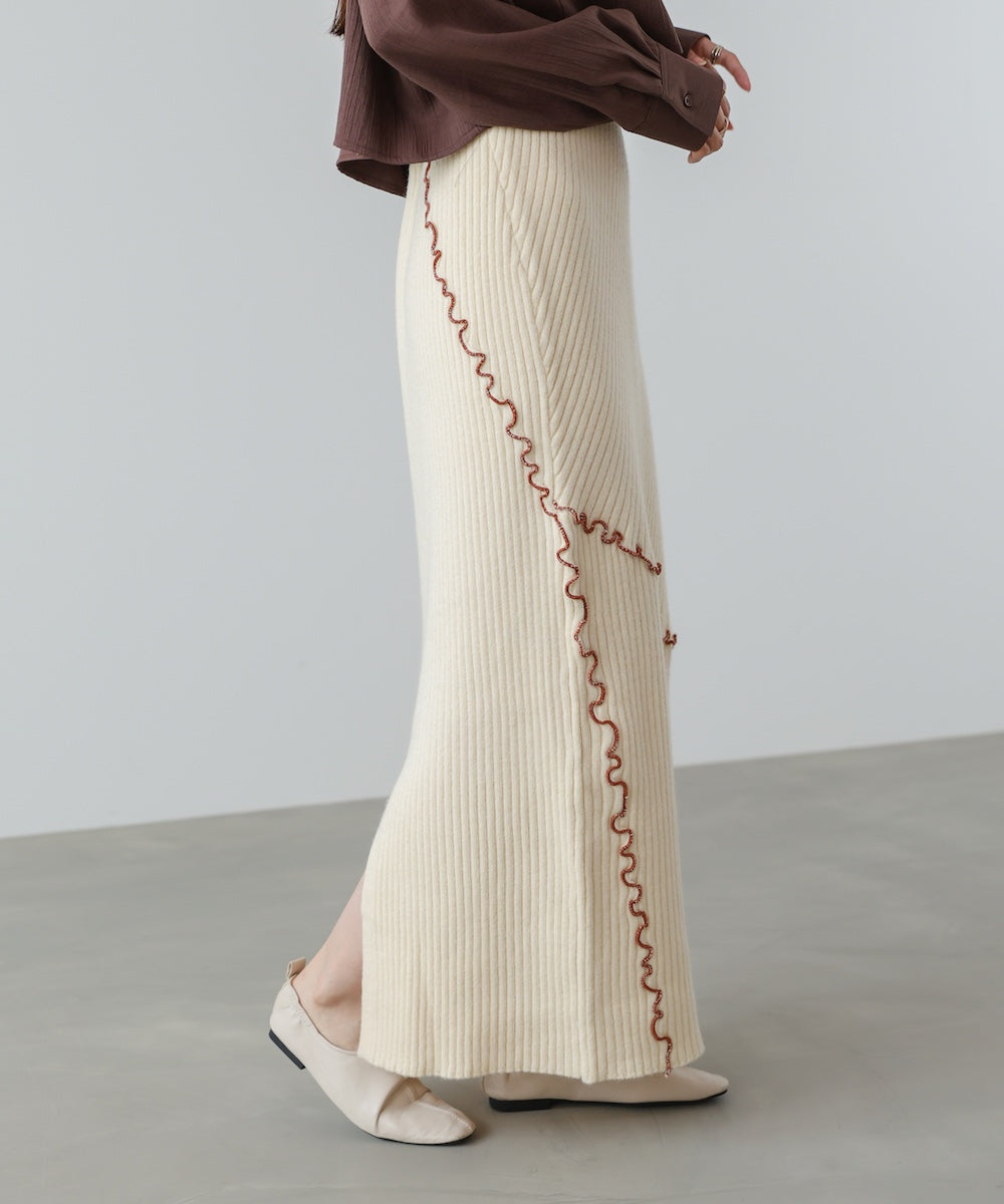 【セットアップ対応】ランダムメロウニットスカート