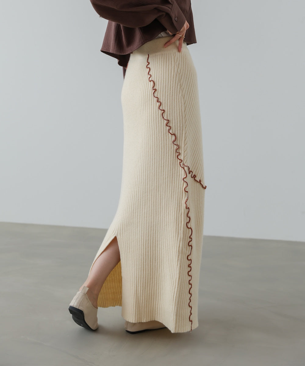 【セットアップ対応】ランダムメロウニットスカート