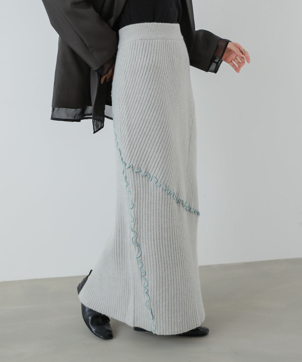 【セットアップ対応】ランダムメロウニットスカート