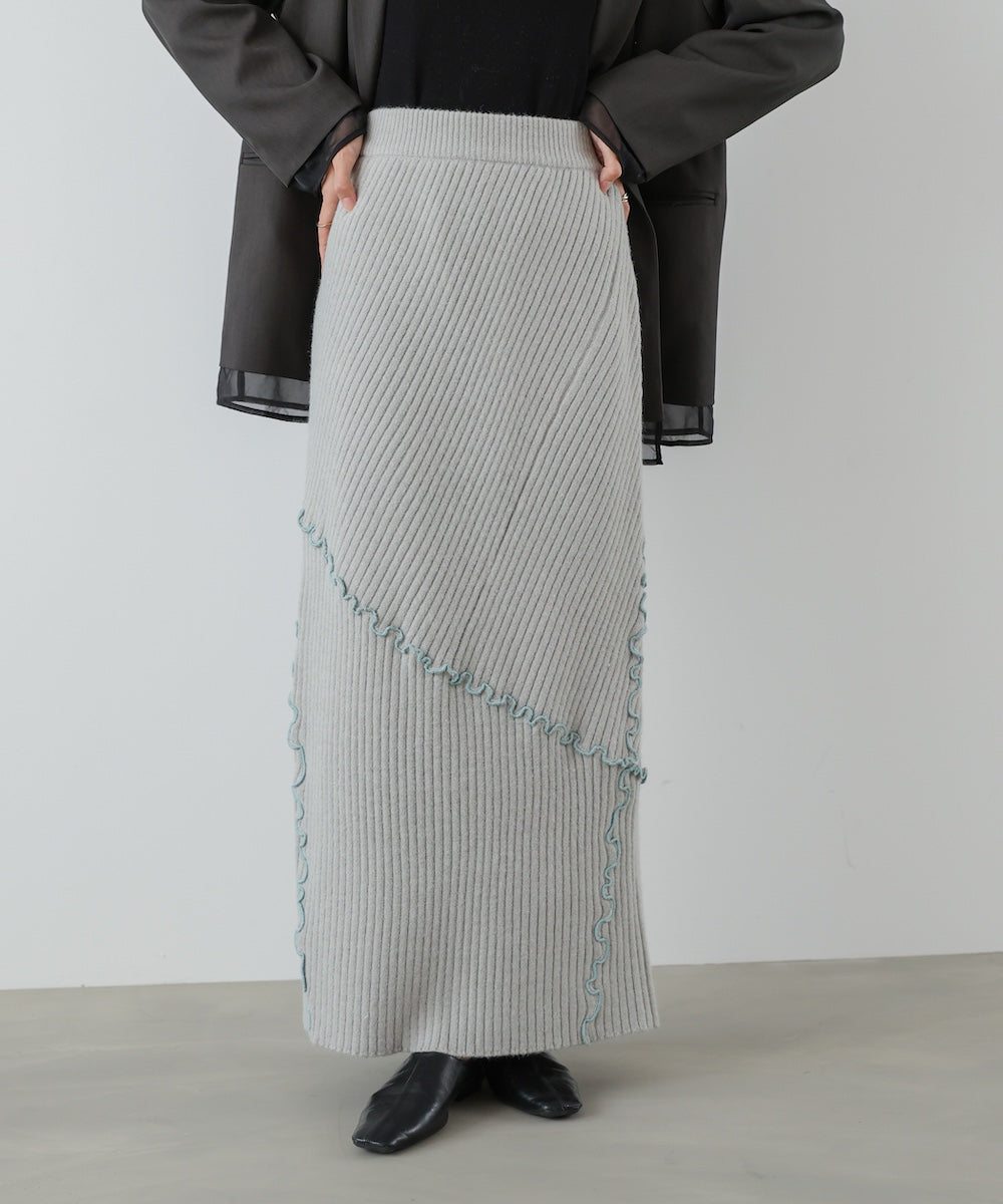 【セットアップ対応】ランダムメロウニットスカート