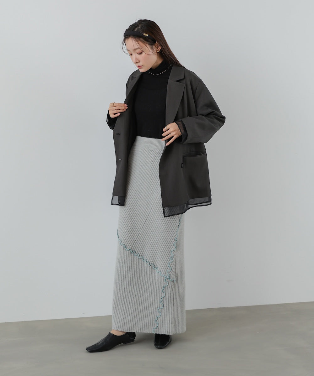 【セットアップ対応】ランダムメロウニットスカート