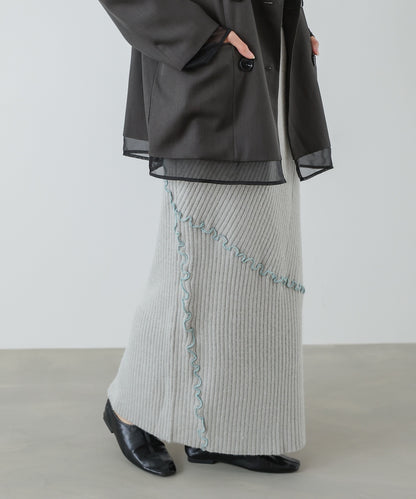 【セットアップ対応】ランダムメロウニットスカート