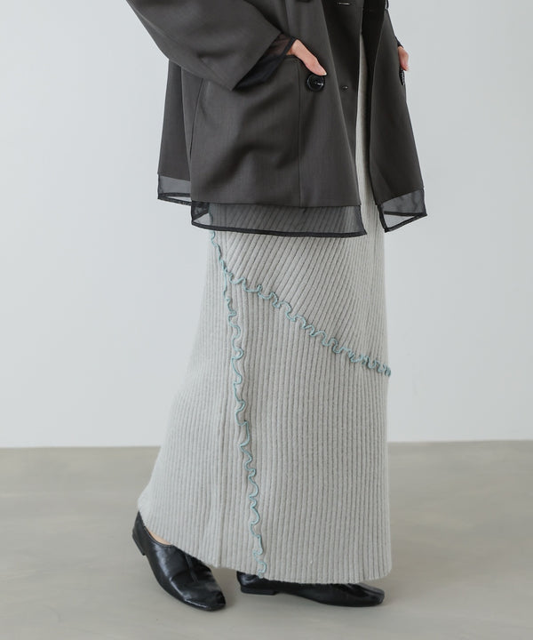 【セットアップ対応】ランダムメロウニットスカート