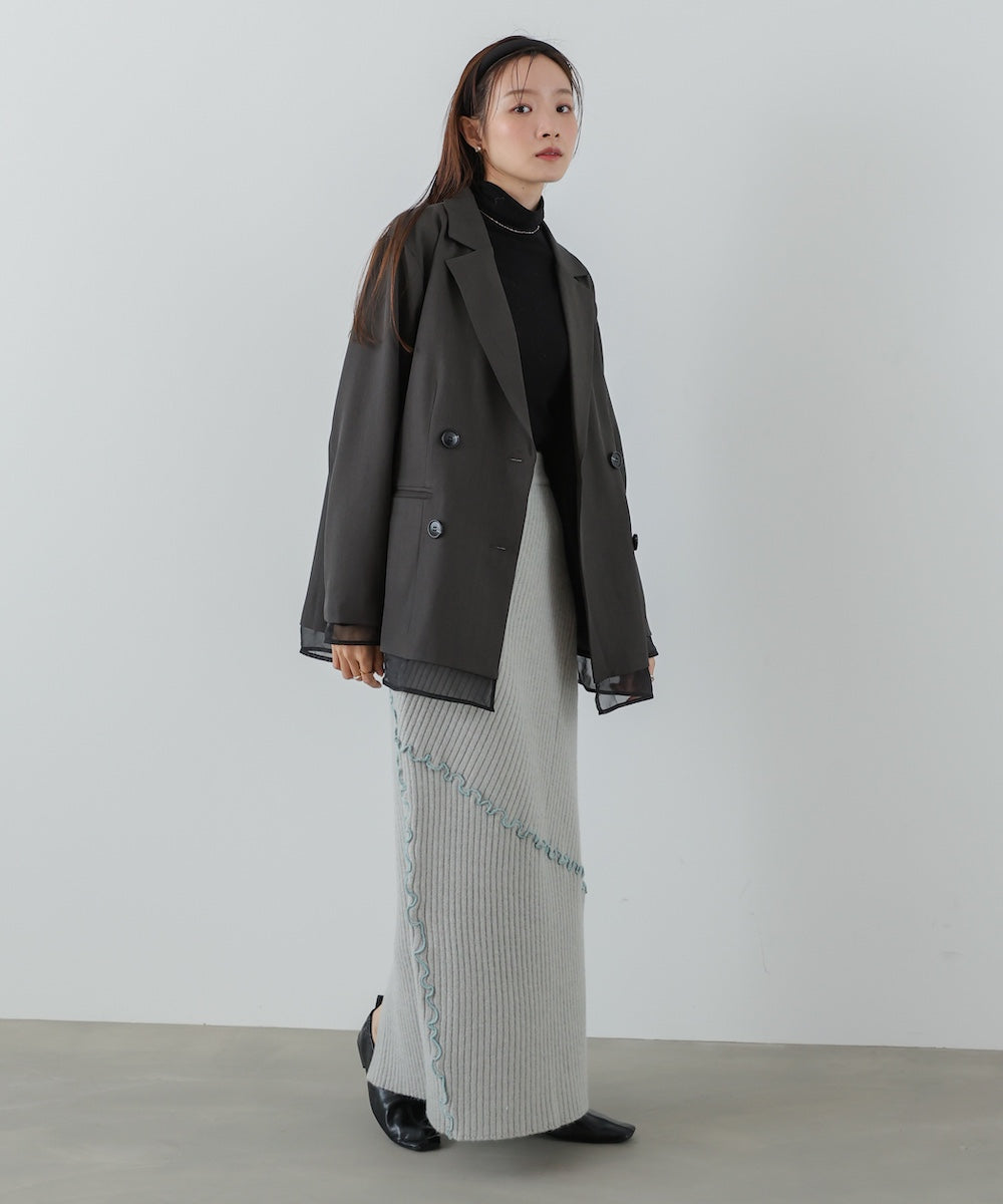 【セットアップ対応】ランダムメロウニットスカート