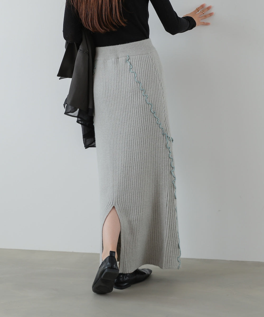 【セットアップ対応】ランダムメロウニットスカート