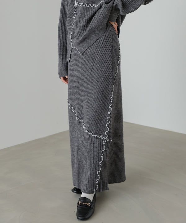 【セットアップ対応】ランダムメロウニットスカート