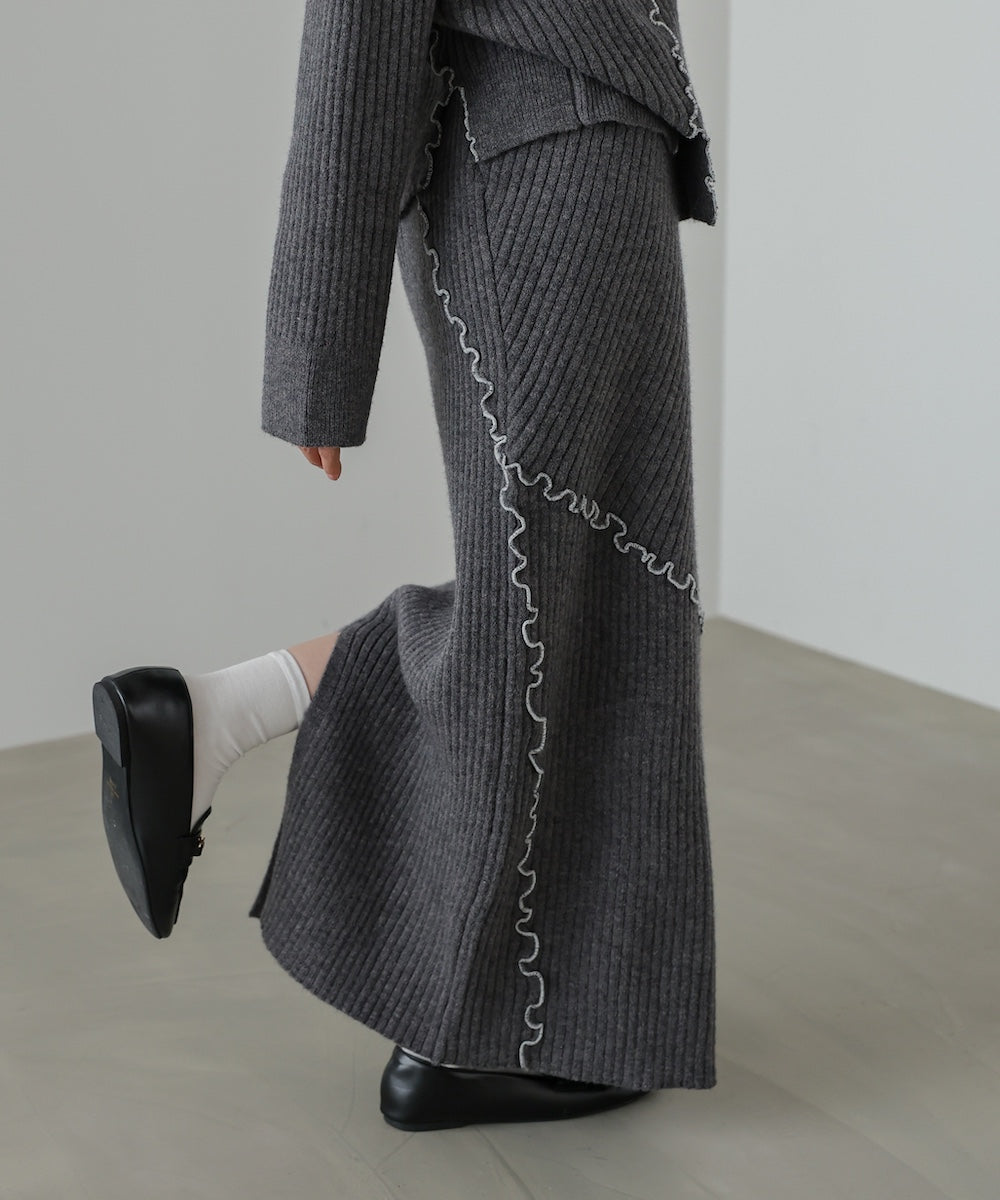 【セットアップ対応】ランダムメロウニットスカート