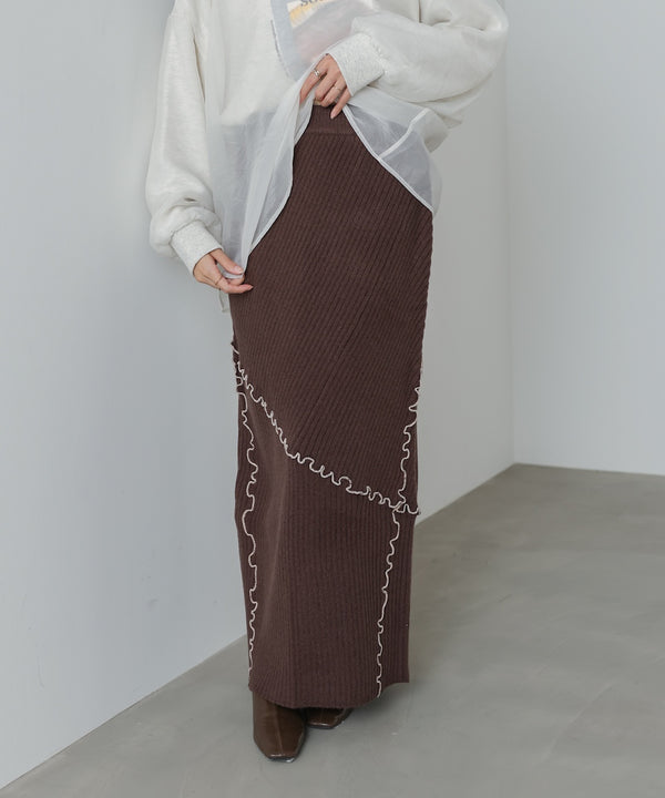 【セットアップ対応】ランダムメロウニットスカート