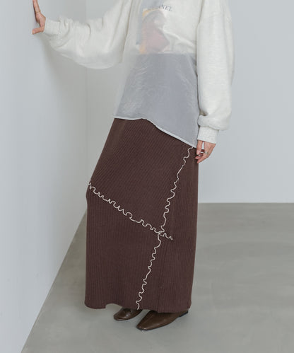 【セットアップ対応】ランダムメロウニットスカート